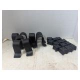 Lot Of Shelf Wall Connectors And Protectors