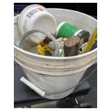 Bucket of Miscellaneous Hardware, Tools, etc