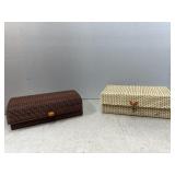 Wooden wicker boxes
