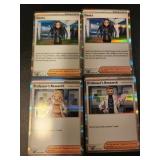 4 Halo Trainer Pokemon Cards