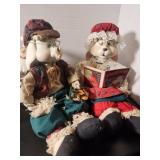 Ceramic and Clothe Rabbits