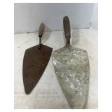 Lot of masonry brick trowels
