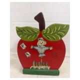 Wooden Apple Napkin Holder