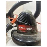 Toro 'Rake & Vac' corded electric leaf blower