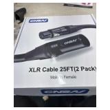 XLR 25 ft Cable 2 pk