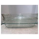Glass pyrex baking pans with lid