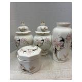 China Jars, Vase and Trinket Box
