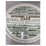 Carrot Cake Plate and Recipe