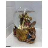 Vintage Nativity Musical Water Globe