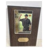 2001 Upper Deck Tiger Woods Card Plaque