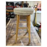 Cushioned Wooden Stool T1