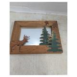 Rustic cabin mirror frame