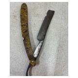 Vintage Straight Razor Chipped Blade