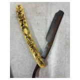Vintage Straight Razor chipped Blade