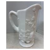 Heavy Milk Glass Pitcher