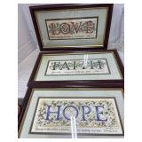 Faith, Hope, Love Wall Decor