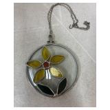 Flower Stain Glass Hanging
