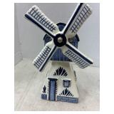 Delft Blue Holland Windmill Music Box