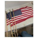 Lot of American flags