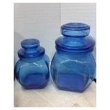 Vintage Blue Jars