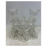 Glass Candlestick Holders