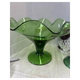 Green Glass Bowl