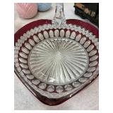Westmoreland Ruby Red Dish