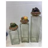 Vintage Glass Storage Jars