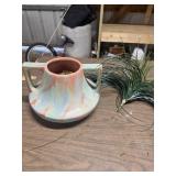 Ceramic Vase With Fake Plant T1