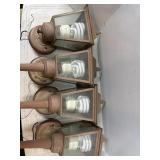 Outdoor mounted wall lights