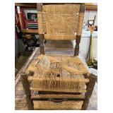 Wicker Chair With Storage Box T1