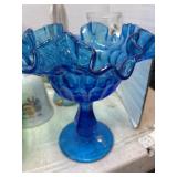 Blue Fenton Glass