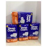 Sleep Overs Kids Diapers 12 Count 4 Packs NIP T2
