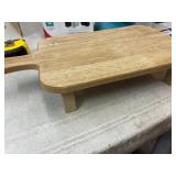 Wood Cutting Board on Legs