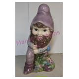 Garden Gnome 17' Glazed Ceramic
