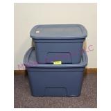 (2) Blue Totes 10 Gal & 21 Gal Cornerstone
