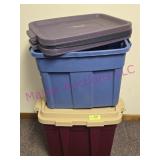 (2) Totes & Extra Lids