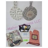 Trivets, Oven Mit, Grocery Bag Organizer