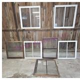 (7) Wooden 2 Pane Windows