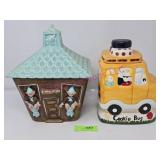 (2) Pixie Elf School House, School Bus Cookie