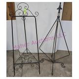 (2) Plant/Hanging Basket Stands