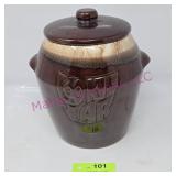 McCoy Brown Drip Glaze Cookie Jar