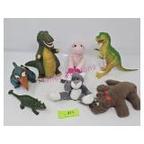 LBT Hand Puppets, Dinosaurs, Stuffed Animals