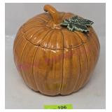 Pumpkin Cookie Jar Western Stone