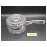Pyrex Flameware Glass Saucepan & Lid