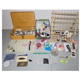 Spool Thread Racks, Sewing Box