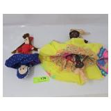 (2) Topsy Turvy Two-Headed Dolls