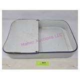 Vtg Enamelware Bedpan