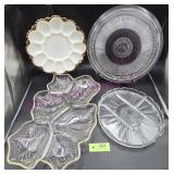 Egg Plate, Divided Plates, Platter