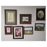 (7) Water Paintings by Jean Maher